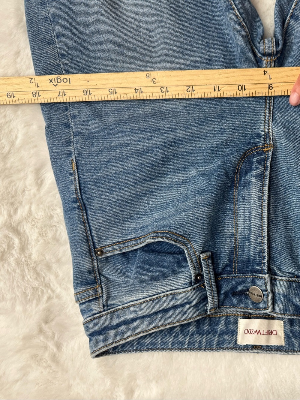 Driftwood  X Free People Farrah Split Hem Flare Boho Embroidered Jeans Size 26 - Picture 7 of 13